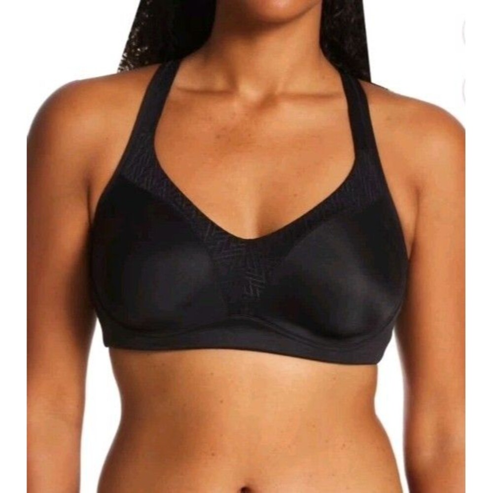 Playtex 18 Hour Bounce Control #4699 Wirefree Bra Black 40D Convertible Straps